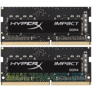 Оперативная память HyperX Impact 2x16GB DDR4 SODIMM PC4-25600 (HX432S20IBK2/32)